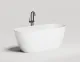 Ванна из искусственного камня Salini Sofia Light S-Sense 103611G 165x75см без перелива белый глянцевый