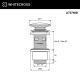 Донный клапан Whitecross A707NIB брашированный никель