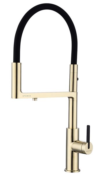 Смеситель для кухни Paulmark Tornado To213402-G золото