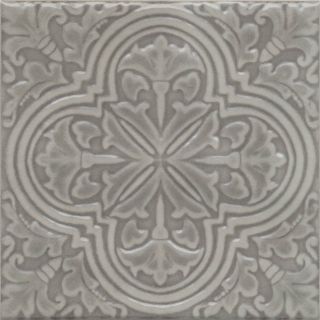 Декор Kerama Marazzi KMD3STA006BN Фес серый глянцевый 15x15x0,77