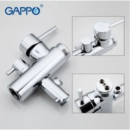 Напольный смеситель для ванны Gappo G3098 хром