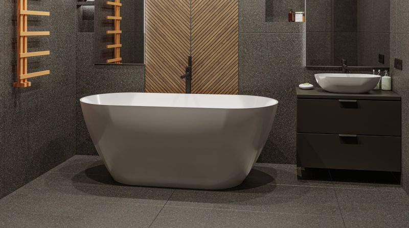 Ванна из искусственного камня Whitecross Coral A 0213.165075.100 165x75см белый глянец