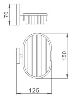 Мыльница Haiba HB1902-2 хром