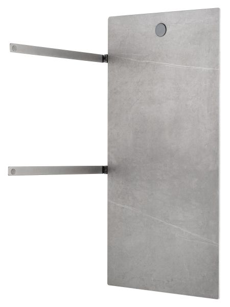 Полотенцесушитель электрический Wonzon & Woghand Stuttgart WW-A502-GM 42x80 см с каменной плитой серый мрамор/тёмный графит