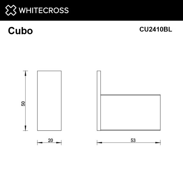 Крючок WHITECROSS Cubo CU2410GM оружейная сталь
