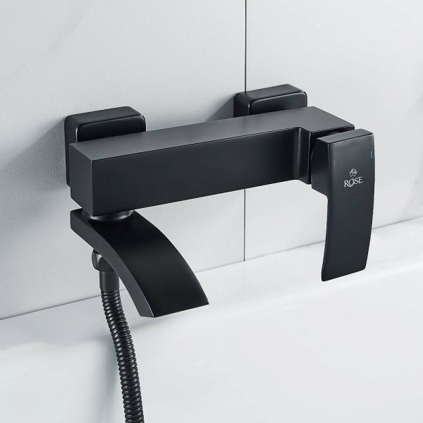Смеситель для ванны Rose R1552H чёрный матовый