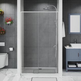 Душевая дверь Azario Shanghai AZ-Y43-150-CH-CL 150 см профиль хром стекло прозрачное