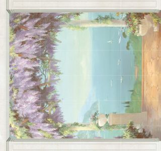 Плитка Kerama Marazzi AD\A211\6276 Бордюр Лаурито орнамент матовый 25x7,7x0,8