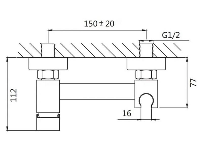 Гигиенический душ со смесителем Shevanik S137Q бронза