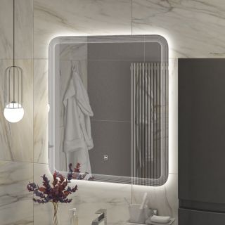 Зеркало с подсветкой Cezares CZR-SPC-DUET-700-800-LED-TCH 70 см
