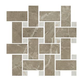 Керамогранит Kerama Marazzi T038\SG6540 Декор Серенада мозаичный белый лаппатированный 32x32x0,9
