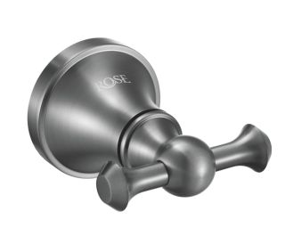 Крючок для ванной комнаты двойной Rose RG1921T пепельный Крючок для ванной комнаты двойной Rose RG1921T пепельный