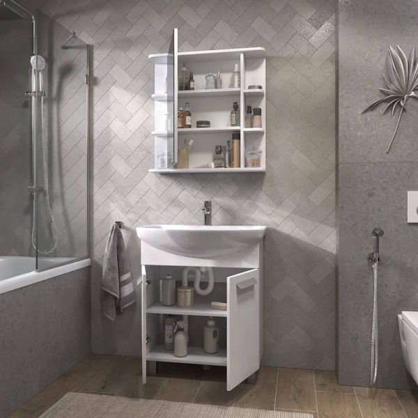 Тумба под раковину напольная Vigo Hoska 232 70 см белый