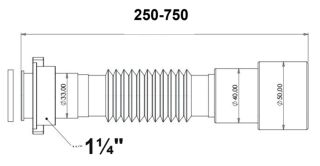 Гофра Bettoserb 125381 для раковины/мойки 1 1/4" - 40/50мм Гофра Bettoserb 125381 для раковины/мойки 1 1/4" - 40/50мм