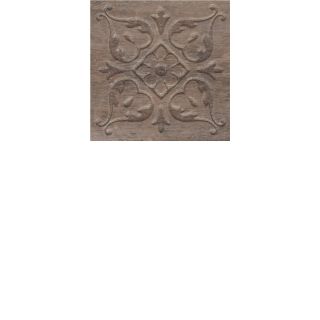 Керамогранит Kerama Marazzi STG\C481\SG1550 Вставка Браш Вуд коричневый тёмный  9,9x9,9x0,8