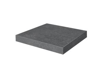 Ступень Kerama Marazzi KM6012G0141RGCA клееная угловая Касабланка HP антрацит матовый обрезной 33x33x0,9