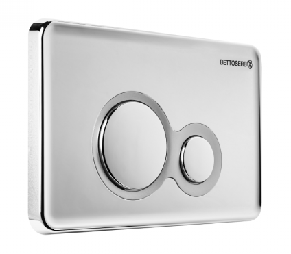 Инсталляция для унитаза Bettoserb Sava Fix Slim SET40006463 клавиша смыва Duo хром матовый/хром глянец