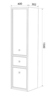 Пенал подвесной IDDIS Torr TOR40W0i97 40см белый матовый Пенал подвесной IDDIS Torr TOR40W0i97 40см белый матовый