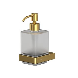 Дозатор для жидкого мыла подвесной WHITECROSS Cubo CU2440GLB брашированное золото Дозатор для жидкого мыла подвесной WHITECROSS Cubo CU2440GLB брашированное золото