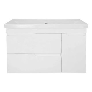 Тумба с раковиной Azario Kantri CS00097258 100 см белый глянец