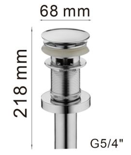 Донный клапан Haiba HB65-2 хром Донный клапан Haiba HB65-2 хром