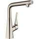 Смеситель для кухни Hansgrohe Metris Select 73810800 нержавеющая сталь