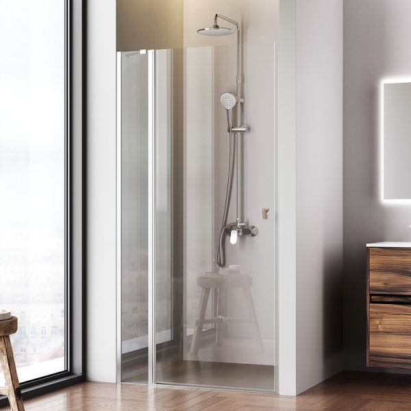 Душевая дверь  AM.PM Sunny W87G-100-1P-MT прозрачное стекло профиль серебристый 100x190