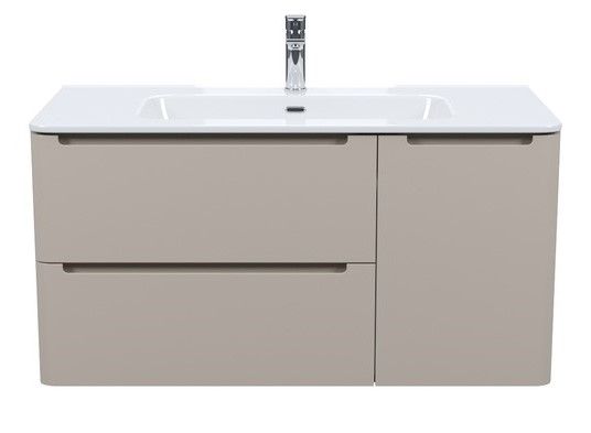 Подвесная тумба с раковиной IDDIS Edifice EDI10C0i95K 100см капучино
