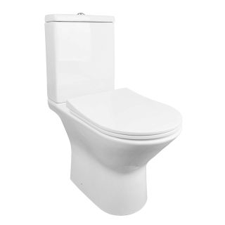 Унитаз-компакт Azario Fretta AZ-1223 безободковый белый