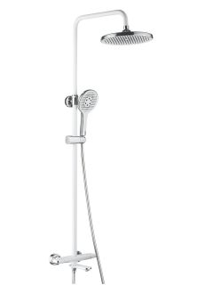 Душевая стойка Rose R3996F белый/хром Душевая стойка Rose R3996F белый/хром