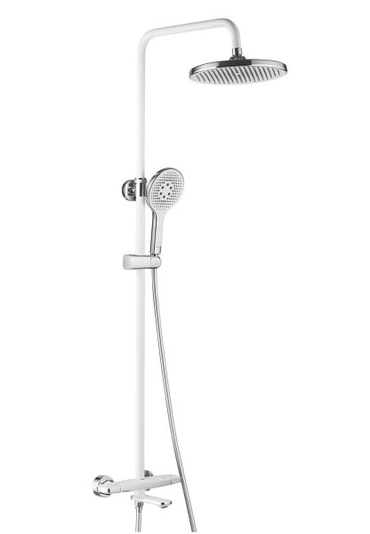 Душевая стойка Rose R3996F белый/хром Душевая стойка Rose R3996F белый/хром