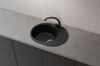 Смеситель для кухни Ulgran Quartz UQ-007-07 уголь Смеситель для кухни Ulgran Quartz UQ-007-07 уголь