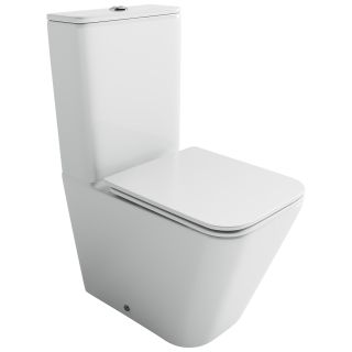 Напольный унитаз Ceramicanova Кубик (Cubic) CN1803T торнадо с бачком сиденье микролифт белый