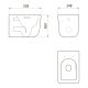 Подвесной унитаз Point Меркурий PN41831WM безободковый белый