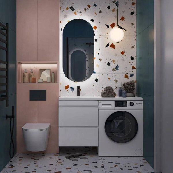 Тумба под раковину над стиральной машиной Vigo Urban 043 60 см белый