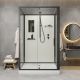 Душевая кабина Niagara Standart ST120/90/15Q/BL/BK 120x90 см профиль чёрный стекло прозрачное