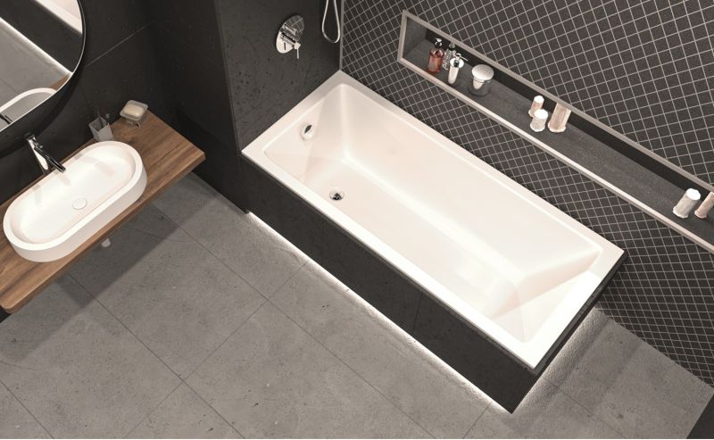 Акриловая ванна Whitecross Wave Slim 0111.130070.100 130x70см белый глянец