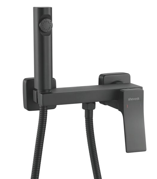 Гигиенический душ со смесителем Shevanik S4005H-1 чёрный