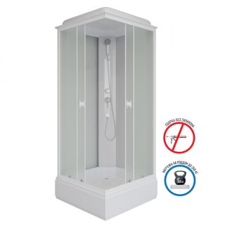 Душевая кабина Niagara Promo P80/26Q/MT 80x80 см профиль белый стекло матовое