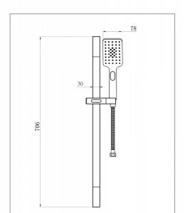 Душевой гарнитур Bravat Source чёрный D170BW-ENG