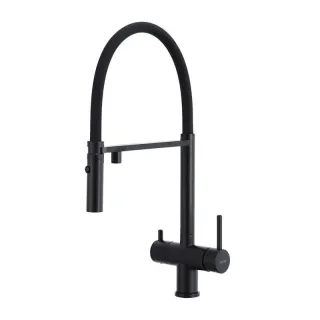 Смеситель для кухни Gappo G4397-86 гибкий излив с фильтром для воды чёрный Смеситель для кухни Gappo G4397-86 гибкий излив с фильтром для воды чёрный