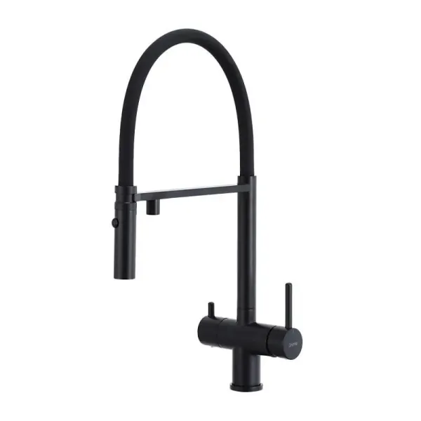 Смеситель для кухни Gappo G4397-86 гибкий излив с фильтром для воды чёрный Смеситель для кухни Gappo G4397-86 гибкий излив с фильтром для воды чёрный