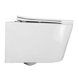 Унитаз подвесной Azario Ollin AZ-0513R безободковый торнадо белый