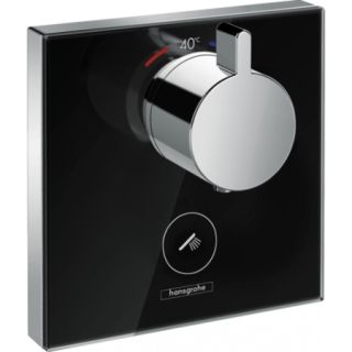 Смеситель для душа Hansgrohe Ecostat Square 15735600 черный хром Смеситель для душа Hansgrohe Ecostat Square 15735600 черный хром