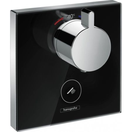 Смеситель для душа Hansgrohe Ecostat Square 15735600 черный хром Смеситель для душа Hansgrohe Ecostat Square 15735600 черный хром