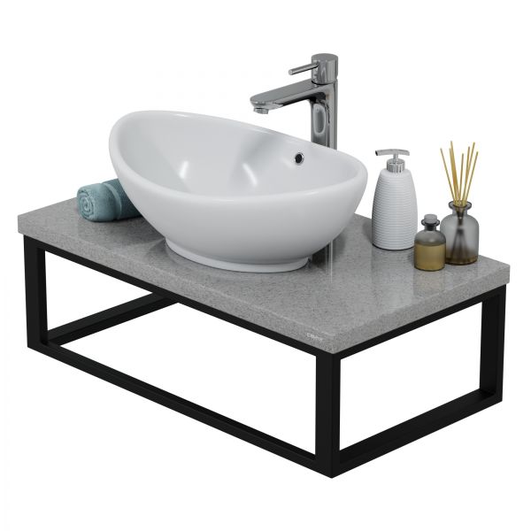 Столешница Санта 900148 80 см вулканический серый