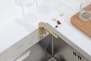 Дозатор для кухонной мойки Gappo G406-3 золотой сатин Дозатор для кухонной мойки Gappo G406-3 золотой сатин