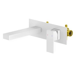 Смеситель встраиваемый для раковины Timo Selene 2071/16SM белый матовый