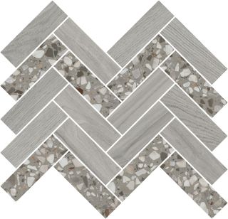 Декор Kerama Marazzi T042\SG5267 Монтиони мозаичный серый 34x35.5x0,9