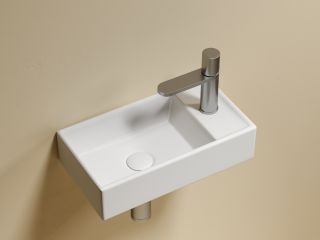Раковина подвесная Ceramicanova Элемент (Element) CN6051LMW 41 см белый матовый